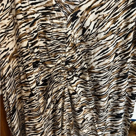 Terra $ Sky Stylish Zebra Print Dress 2X NWT - Picture 3 of 6